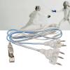 Alomejor Stainless Steel Plastic Clear Fencing Foil Body Wire with Excellent Conductivity and Durability for Epee Body Cord Competitions view 3