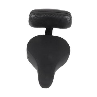 Gogogmee Stable Bike Back Seat Comfortable Cushion and Backrest Suitable for Mountain Road and Folding Bicycles and Pu Design for Easy Installation