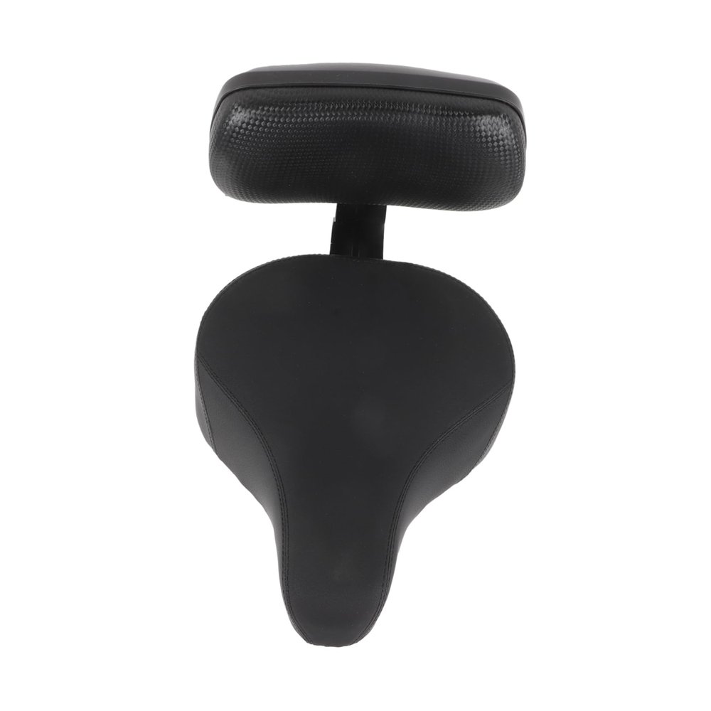 Gogogmee Stable Bike Back Seat Comfortable Cushion and Backrest Suitable for Mountain Road and Folding Bicycles and Pu Design for Easy Installation
