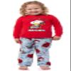 Peanuts Christmas Pajamas Toddler Sleeper Snoopy Merry & Bright Holiday AOP Sherpa Fleece Pajama 2-Piece Pajama Set (2T) view 2