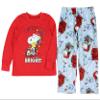 Peanuts Christmas Pajamas Toddler Sleeper Snoopy Merry & Bright Holiday AOP Sherpa Fleece Pajama 2-Piece Pajama Set (2T) view 3