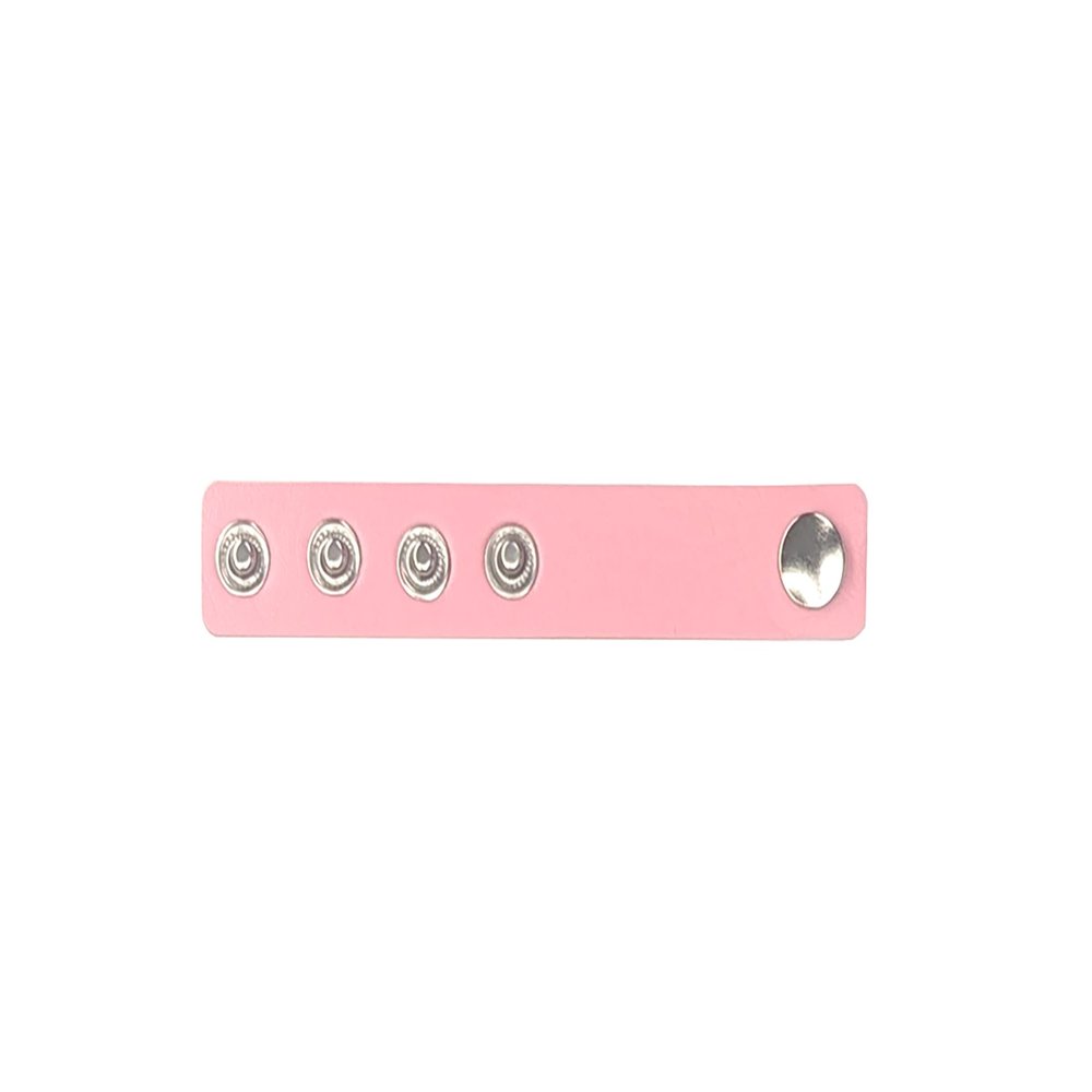 Choker Extension with Snaps to Make Choker 0.5-4 Inches Longer (Pink, Mini 10mm Snap)
