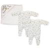 Bambini NC-0723M Girl Closed-Toe Sleep & Play Set White & Pink - Small - Pack of 3 view 1