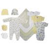 Bambini NC-0547M Unisex Baby 13 Piece Layette Sets White & Yellow - Medium view 1