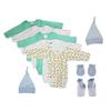 Bambini NC-0494L Baby Boy 9 Piece Layette Sets White & Blue - Large view 1