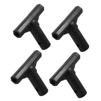 BRIGHTFUFU 4pcs Shaped Trampoline Pole Connector Replacement Tube Safety Net Cap for Trampolines