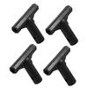 BRIGHTFUFU 4pcs Shaped Trampoline Pole Connector Replacement Tube Safety Net Cap for Trampolines view 1
