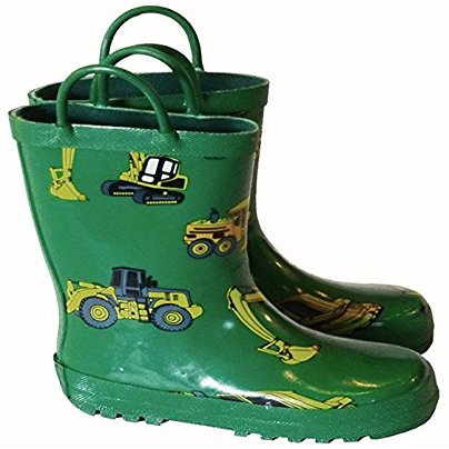 Childrens Camping Rain Boot - Green - Size 12