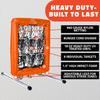 Anytime Baseball Pitching Net with Strike Zone | The No Hitter Net 9 Square Pitching Aid | Strike Zone Target for Baseball & Softball Training (Orange) view 2