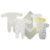 Bambini NC-0555NB Unisex Baby 9 Piece Layette Sets White & Yellow - Newborn view 1