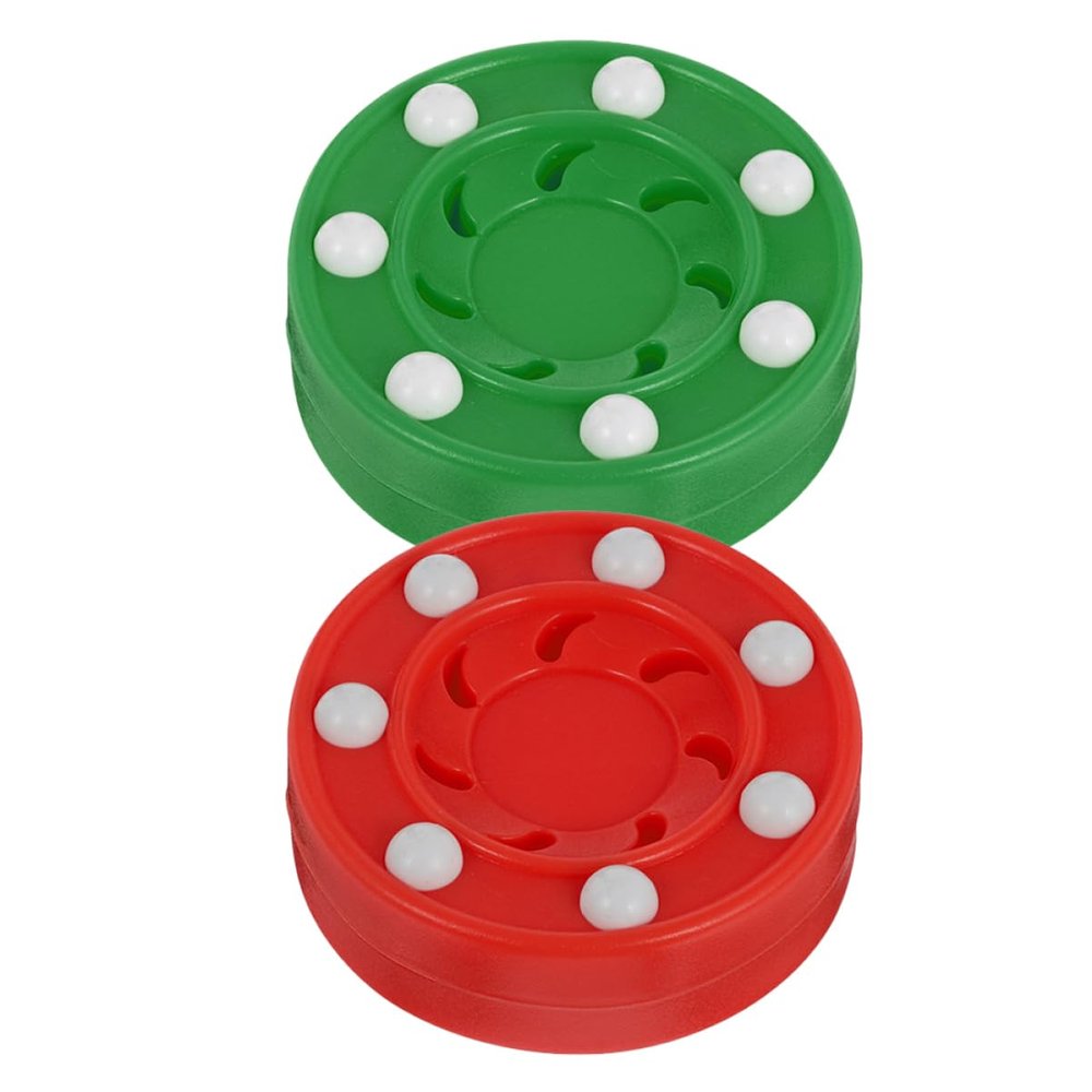 Outanaya 2pcs Reusable Ice Hockey Puck Roller Hockey Puck Street Bulk Indoor Parts Balls