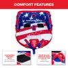 Airhead Big Mable, 1-2 Rider - Inflatable Towable Tube for Boating and Water Sports, Heavy Duty Full Nylon Cover & Zipper with EVA Foam Padding, Easy Inflating & Deflating - USA Stars & Stripes view 3