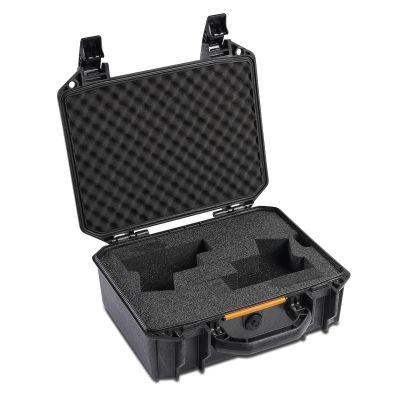 Pelican Vault v200-2 Pistol Case for Glock Handguns with 4 Magazine Wells - Pre-Cut Foam Handgun Case (Black)
