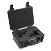 Pelican Vault v200-2 Pistol Case for Glock Handguns with 4 Magazine Wells - Pre-Cut Foam Handgun Case (Black)