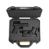 Pelican Vault v200-2 Pistol Case for Glock Handguns with 4 Magazine Wells - Pre-Cut Foam Handgun Case (Black) view 3