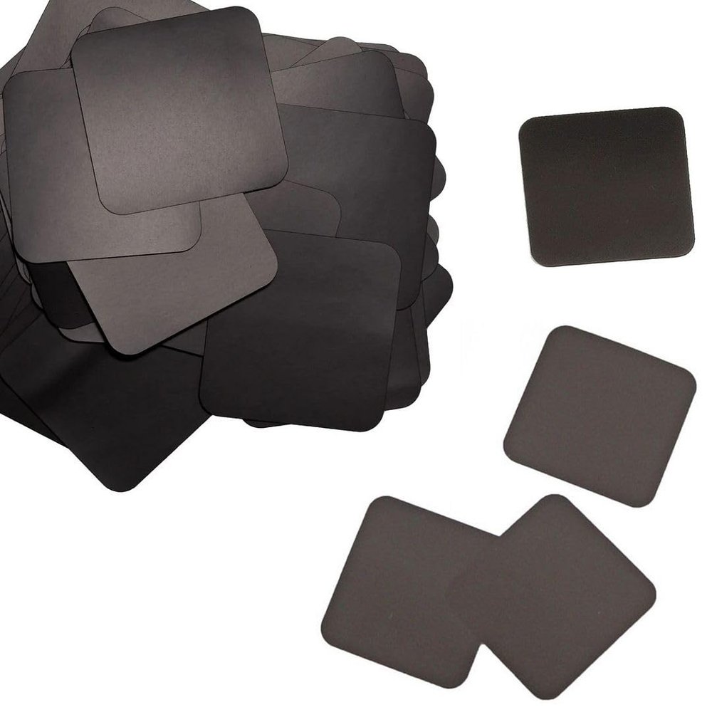Adabele 100pcs 1 Inch Anti Tarnish Poly Tabs Strips Black for Jewelry Storage Care Metal Tarnish Prevention JK-AT1