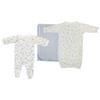 Bambini NC-0949L Boy Newborn Baby 3 Piece Layette Sets White & Blue view 1