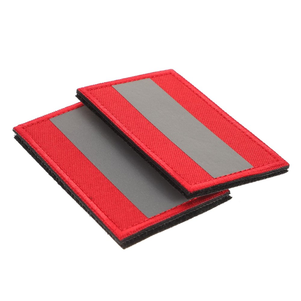 LALAFINA 2Pcs Clothes Reflective Adhesive Patch for Night Use Red Cloth