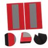 LALAFINA 2Pcs Clothes Reflective Adhesive Patch for Night Use Red Cloth view 2