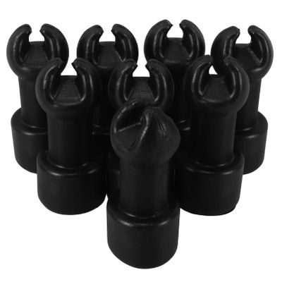 HANABASS 8pcs Trampoline Spare Parts Plastic Trampoline Pole Caps Rod Covers Professional Rod Covers for Enclosure