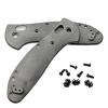 Echeson 1 Pair Scales Handle Fits for Griptilian 551, Micarta Handle Patch with 3 Sets Screws(Black) view 1