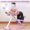 Ab Workout Equipment Ab Trainer Machine Floor Ab Machine With U-shaped Kneeling Pad, Foldable Home Ab Trainer Machine, Height And Incline Adjustment Ab Cruncher, With Counter view 4