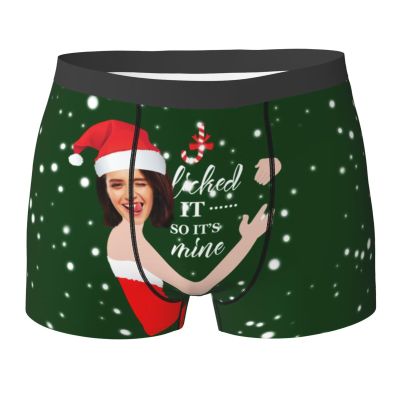 Custom Boxers Briefs Personalized Boxers for Men Customized Boxers with Face Boyfriend Husband Father Christmas/Valentine's Day Gifts S