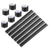 PATIKIL Non-Reflective Slap Bands, 20 Pcs Non-Reflector Band Snap Bracelet Armbands High Visibility Safety Reflectors Wrist Strap Strips for Night Jogging Cycling Running Hiking, Black view 1