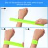 PATIKIL Non-Reflective Slap Bands, 20 Pcs Non-Reflector Band Snap Bracelet Armbands High Visibility Safety Reflectors Wrist Strap Strips for Night Jogging Cycling Running Hiking, Black view 4