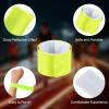 PATIKIL Reflective Slap Bands, 6 Pcs Reflector Band Snap Bracelet Armbands High Visibility Safety Reflectors Wrist Strap Strip for Night Jogging Cycling Running Hiking, Fluorescent Yellow view 3