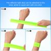 PATIKIL Reflective Slap Bands, 6 Pcs Reflector Band Snap Bracelet Armbands High Visibility Safety Reflectors Wrist Strap Strip for Night Jogging Cycling Running Hiking, Fluorescent Yellow view 4