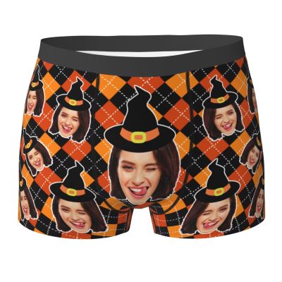 Custom Boxers Briefs Personalized Boxers for Men Customized Boxers with Face Boyfriend Husband Father Christmas/Valentine's Day Gifts S
