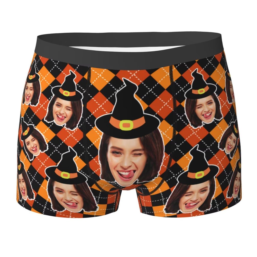 Custom Boxers Briefs Personalized Boxers for Men Customized Boxers with Face Boyfriend Husband Father Christmas/Valentine's Day Gifts S