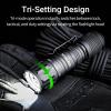 NEXTORCH TA20 Set Tactical Flashlight High Lumens, 1000 Lumens Powerful Emergency Rechargeable Compact Flashlight with 3 Modes & Strobe & Ceramic Glass Breaker, Tactical Rings included for Outdoor Use view 4