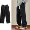 Men's Casual Jeans Cargo Denim Pants Drawstring Stretch Lounge Jean Trousers Loose Wash Cotton Straight Leg Slacks (Black,XX-Large) view 2