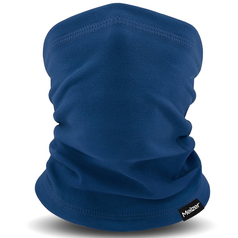 Meilzer Kids Neck Warmer Gaiter Winter Fleece Face Neck Cover Balaclava Cold Weather Windproof Face Mask for Boys Girls (royal)