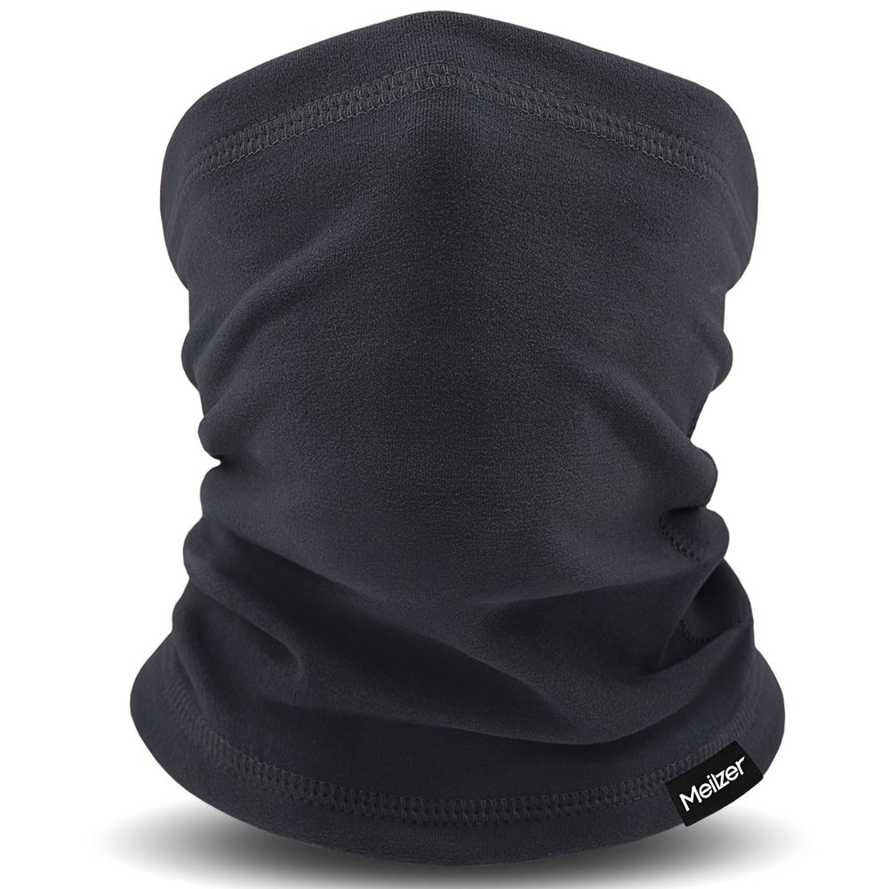 Meilzer Kids Neck Warmer Gaiter Winter Fleece Face Neck Cover Balaclava Cold Weather Windproof Face Mask for Boys Girls (navy)