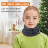 Meilzer Kids Neck Warmer Gaiter Winter Fleece Face Neck Cover Balaclava Cold Weather Windproof Face Mask for Boys Girls (navy) view 2