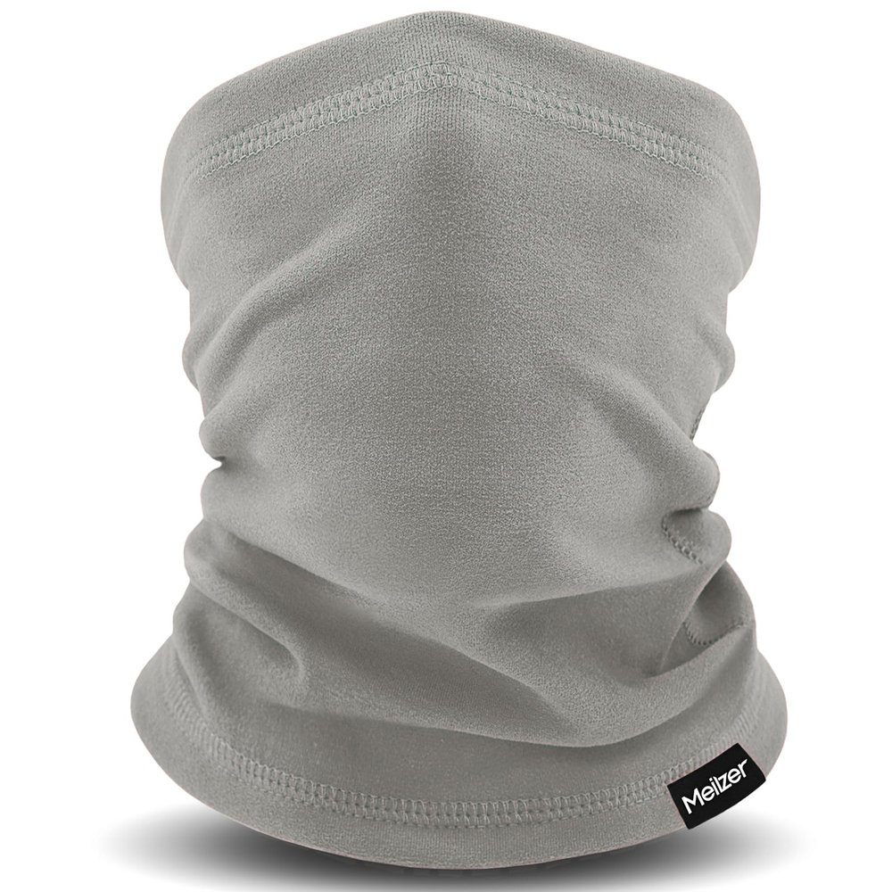 Kids Neck Warmer Gaiter Winter Fleece Face Neck Cover Balaclava Cold Weather Windproof Face Mask for Boys Girls (grey)