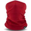 Meilzer Kids Neck Warmer Gaiter Winter Fleece Face Neck Cover Balaclava Cold Weather Windproof Face Mask for Boys Girls (red) view 1
