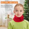 Meilzer Kids Neck Warmer Gaiter Winter Fleece Face Neck Cover Balaclava Cold Weather Windproof Face Mask for Boys Girls (red) view 2