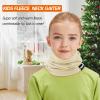 Meilzer Kids Neck Warmer Gaiter Winter Fleece Face Neck Cover Balaclava Cold Weather Windproof Face Mask for Boys Girls (beige) view 2