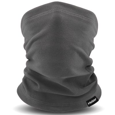 Meilzer Kids Neck Warmer Gaiter Winter Fleece Face Neck Cover Balaclava Cold Weather Windproof Face Mask for Boys Girls (dark grey)