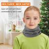 Meilzer Kids Neck Warmer Gaiter Winter Fleece Face Neck Cover Balaclava Cold Weather Windproof Face Mask for Boys Girls (dark grey) view 2