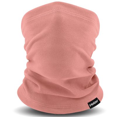 Kids Neck Warmer Gaiter Winter Fleece Face Neck Cover Balaclava Cold Weather Windproof Face Mask for Boys Girls (pink)