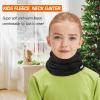 Meilzer Kids Neck Warmer Gaiter Winter Fleece Face Neck Cover Balaclava Cold Weather Windproof Face Mask for Boys Girls (black) view 2