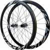 TLTDSMY 700C Wheelset, Double Wall Aluminium Alloy Rims for Road Bike, Front and Rear Wheelset for 24H Hubs, Disc Brake, Thru Axle,B view 1