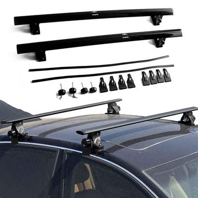 Roof Rail Aluminum Lockable Roof Rail Racks Cross Bars Crossbars Luggage Carrier for Lexus LBX 2024 2025 Black