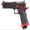 Vorsk Airsoft Green Gas Blowback Pistol 5.1 Aluminum Split Slide Hi Capa (Red Match) view 2