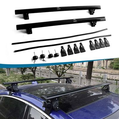 Roof Rail Aluminum Lockable Roof Rail Racks Cross Bars Crossbars Luggage Carrier for Toyota Prius 2001-2024 2025 Black
